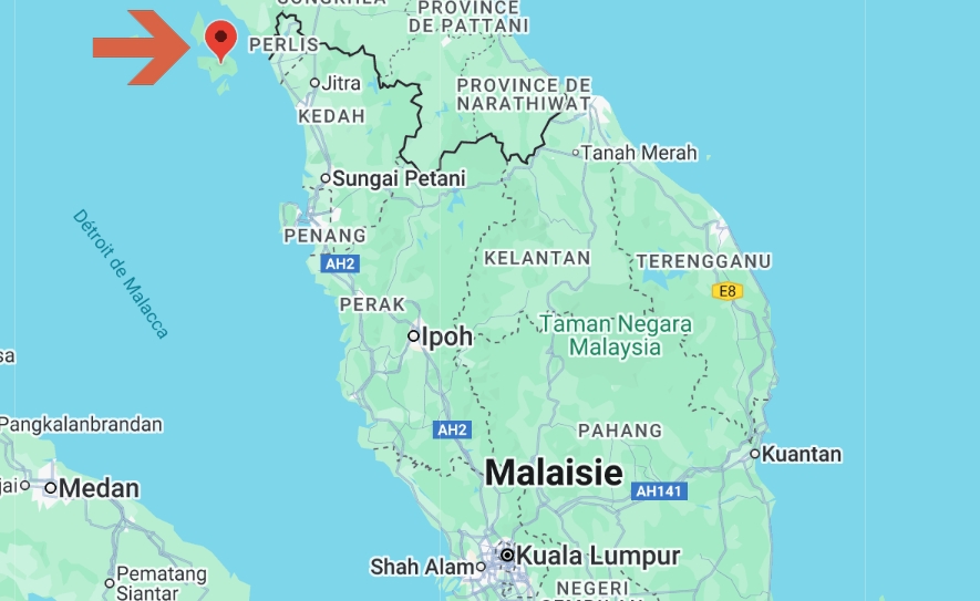 ou se trouve langkawi malaisie
