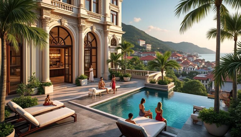 découvrez l'élégance d'un hôtel 5 étoiles à penang, où le prestige rencontre le confort au cœur de george town. profitez d'un séjour inoubliable avec des services raffinés, des chambres luxueuses et une ambiance chaleureuse.