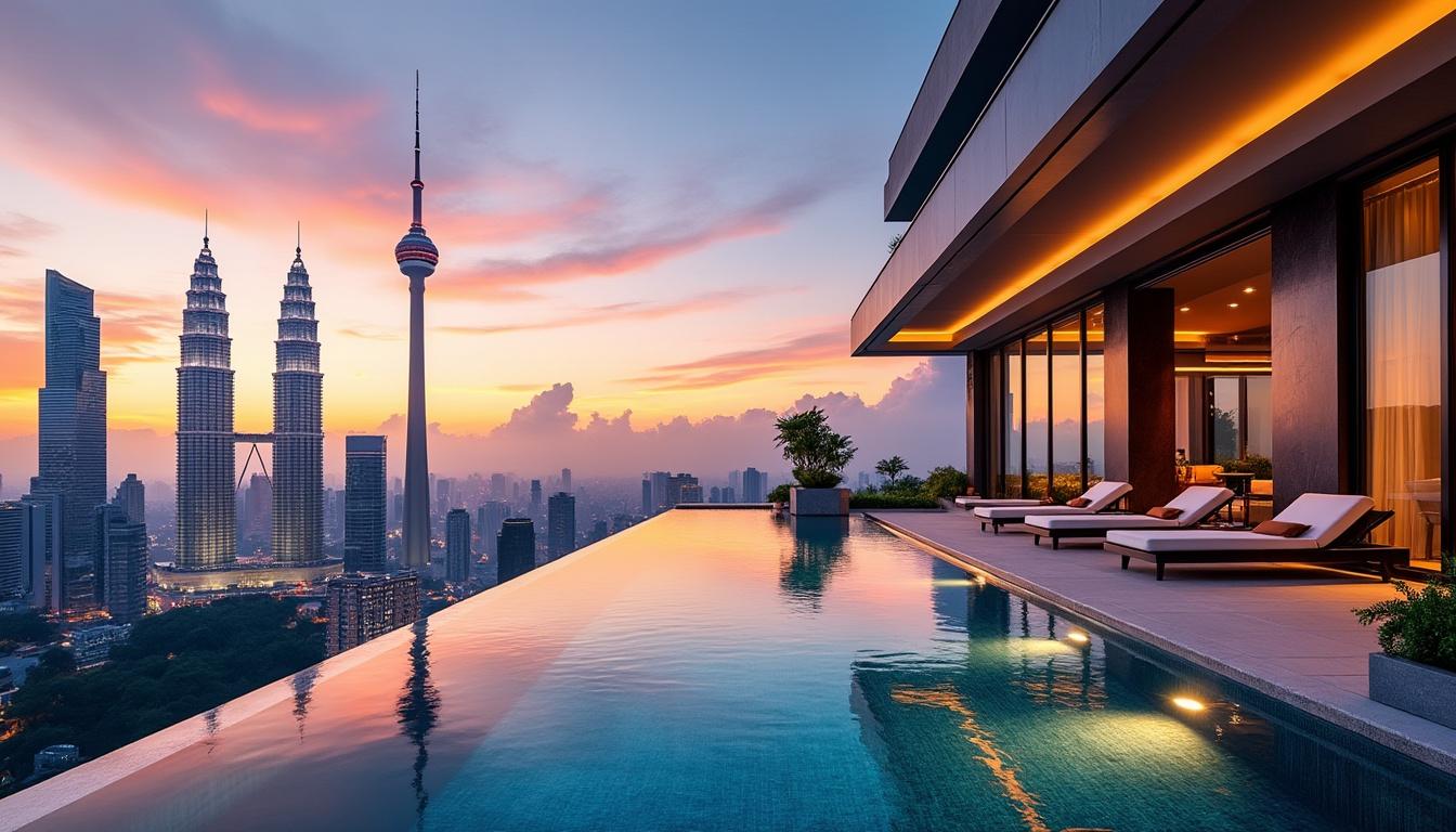 découvrez notre hôtel idéalement situé près de la kl tower, offrant une vue imprenable sur la splendide skyline de kuala lumpur. profitez d'un séjour inoubliable alliant confort, modernité et accès facile aux attractions majeures de la capitale malaisienne.