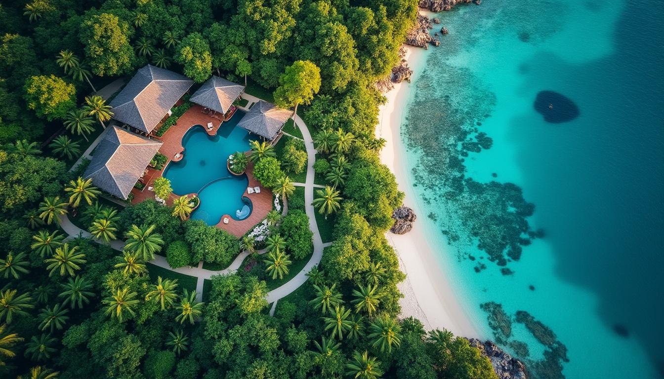 découvrez notre hôtel 5 étoiles sur l'île de tioman, un véritable havre de paix où la nature luxuriante, le calme apaisant et l'excellence de nos services s'harmonisent pour vous offrir une expérience inoubliable. réveillez-vous au son des vagues et plongez dans un monde de luxe et de sérénité.