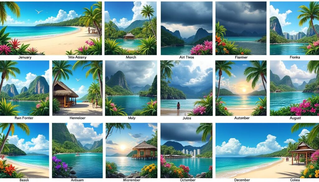 découvrez la météo en malaisie mois par mois : planifiez votre voyage en fonction des périodes ensoleillées, des saisons de mousson et des vagues de chaleur étouffante. obtenez des conseils pratiques pour profiter au mieux de votre séjour dans ce paradis tropical.
