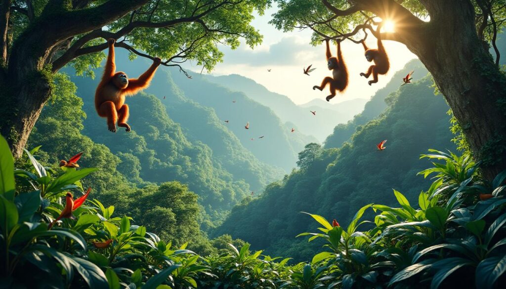 partez en safari dans la jungle du bornéo malaisien et vivez une aventure unique à la rencontre des orangs-outans dans leur habitat naturel. explorez la biodiversité exceptionnelle et les trésors de la forêt tropicale.