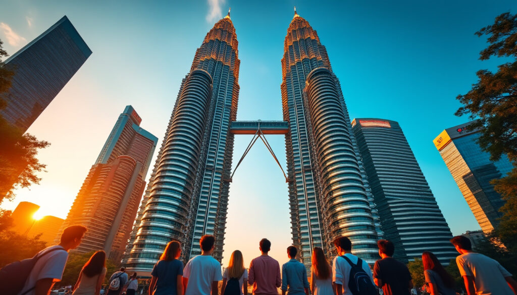 découvrez l’histoire fascinante des petronas towers, leur architecture emblématique et comment réserver vos billets pour monter à 452 mètres et admirer la vue imprenable sur kuala lumpur.