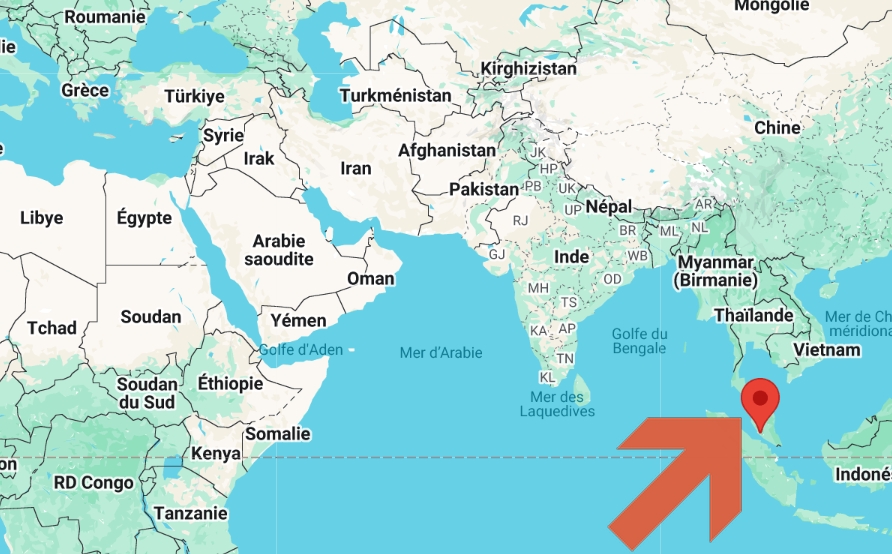 Où se trouve Kuala Lumpur sur la carte du monde ?