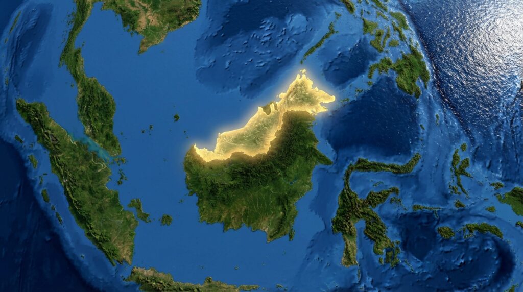 découvrez l'emplacement précis de borneo (bornéo malaisien) sur la carte du monde et explorez cette île unique d'asie du sud-est.